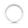 PLATINUM DIAMOND HALF ETERNITY RING - KNIFE EDGE 2.7MM G VS - Image 3